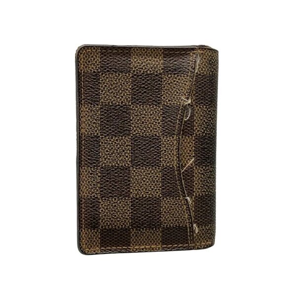 LOUIS VUITTON Organizer de Poshe N61721 Ebene Damier - MI1057 Card Case - Picture 2 of 10